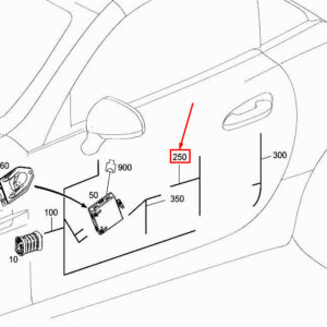 MERCEDES-BENZ SLK R172 Ambiance Illumination Harness A1728250082 ORIGINAL