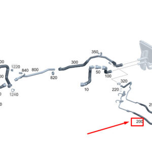 MERCEDES-BENZ S W223 Heater Water Line A2238308303 ORIGINAL