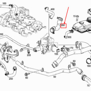 MERCEDES-BENZ A W177 Engine Coolant Hose A2602031700 ORIGINAL