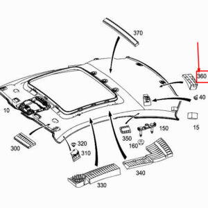 MERCEDES-BENZ C Coupe C205 Rear Left Roof Absorber A2056925760 ORIGINAL
