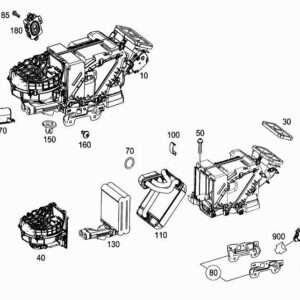 MERCEDES-BENZ S W222 Rear A/C Temperature Sensor A2218300972 ORIGINAL