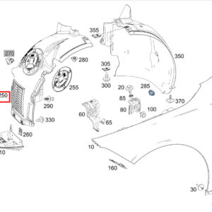 MB CLA C118 Front Left Wheel Housing Liner Front Part A1186908100 NEW GENUNE