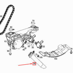 MERCEDES-BENZ A W177 Engine Oil Suction Pipe A2601800000 ORIGINAL