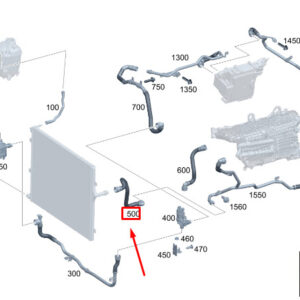 MERCEDES-BENZ S W223 Engine Coolant Hose A2235006900 ORIGINAL