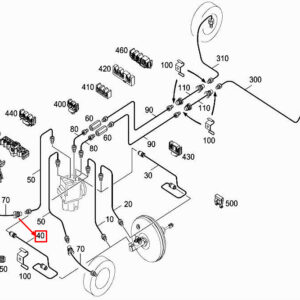 MERCEDES-BENZ CITAN W415 Brake Line A4154202000 ORIGINAL
