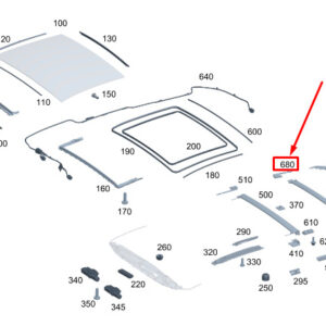 MERCEDES-BENZ S W223 Rear Roller Blind Pulley A2237804100 ORIGINAL