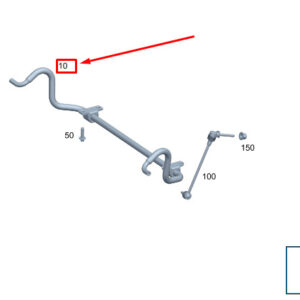 MERCEDES-BENZ S W223 Front Anti Roll Bar A2233234300 ORIGINAL