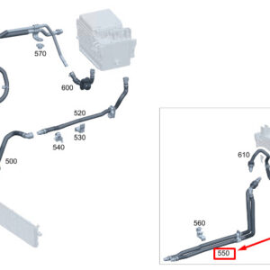 MERCEDES-BENZ C S206 Engine Coolant Hose A2065017800 ORIGINAL