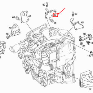 MERCEDES-BENZ E Cabrio A207 Rear RH Engine Lifting Eye A6422241443 ORIGINAL