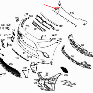 MERCEDES-BENZ CLS C257 Front Parking Aid Wiring A2575407805 ORIGINAL