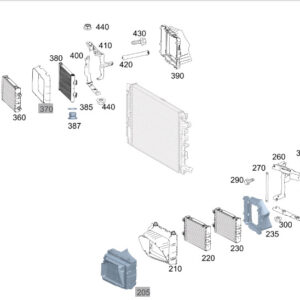 MERCEDES-BENZ AMG GT X290 Radiator Rear Left Air Duct A2905051300 ORIGINAL
