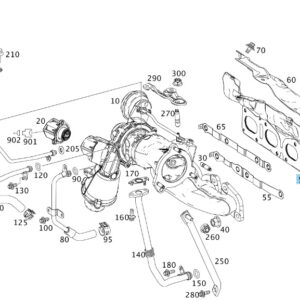 MERCEDES-BENZ A W176 Turbocharger Multi-Hole Seal A2701420280 ORIGINAL