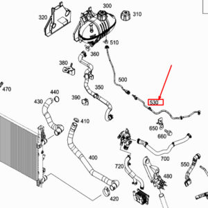 MERCEDES-BENZ CITAN W415 Engine Coolant Line A4152030002 ORIGINAL