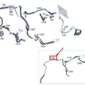 MERCEDES-BENZ C W206 Heater Return Line A2065065000 ORIGINAL