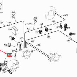 MERCEDES-BENZ A W177 Front Left Brake Hose A2474205500 ORIGINAL