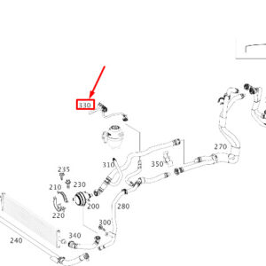 MERCEDES-BENZ AMG GT X290 Bleed Line A2905015500 ORIGINAL