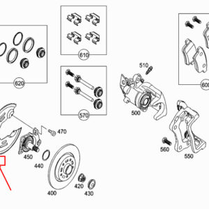 MERCEDES-BENZ CITAN W415 Rear RH Brake Disc Protection A4154230220 ORIGINAL