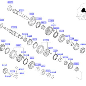 HYUNDAI i20 MK3 Manual Transaxle Gear Snap Ring 4322426370 ORIGINAL