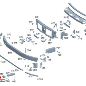 MERCEDES-BENZ C W206 Left Crossmember Bracing A2066200900 ORIGINAL