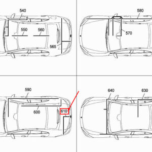 MERCEDES-BENZ CLS C257 Trunk Lid Locking Wiring Harness A2575400406 ORIGINAL