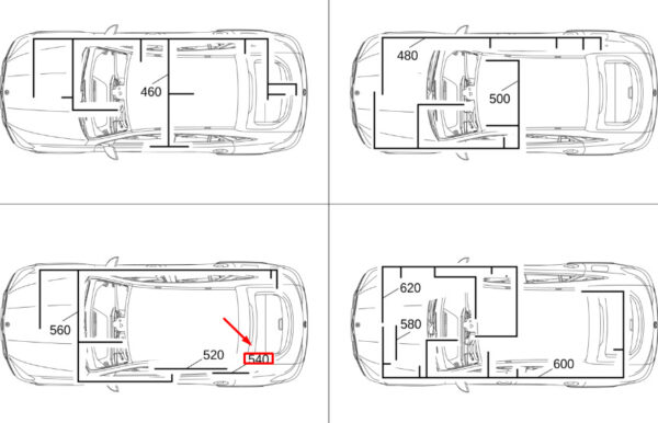 MERCEDES-BENZ GLE W167 Ground Connection Wiring Harness A1675403824 ORIGINAL