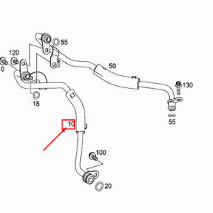 MERCEDES-BENZ CLS C257 Turbocharger Water Line A2562030002 ORIGINAL