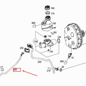MERCEDES-BENZ E W212 Vacuum Line A2124301829 ORIGINAL