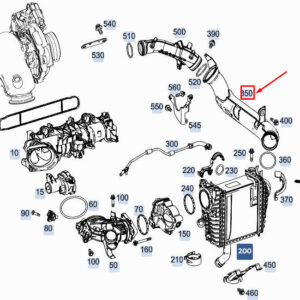 MERCEDES-BENZ A W177 Engine Charged Air Line A6540980207 ORIGINAL