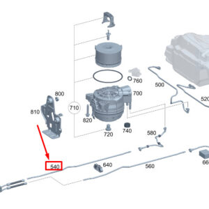 MERCEDES-BENZ C S206 Fuel Feed Line A2064761900 ORIGINAL