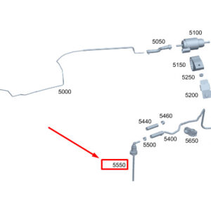 MERCEDES-BENZ S W223 Fuel Line A0004710100 ORIGINAL