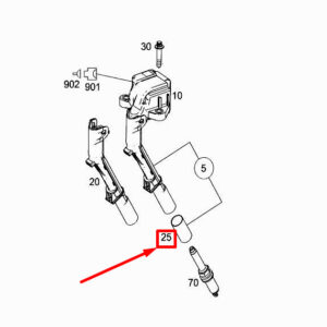 MERCEDES-BENZ CLA C117 Ignition Coil Connector A0039978851 ORIGINAL