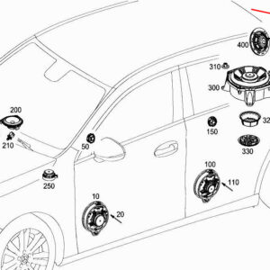 MERCEDES-BENZ A W177 Rear Right Loudspeaker Bracket A1775453900 ORIGINAL