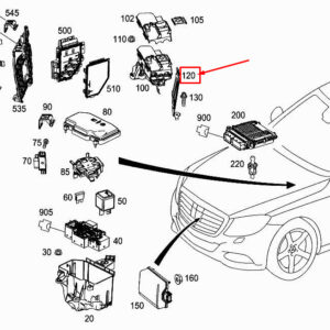 MERCEDES-BENZ S W222 Fuse Box Mounting Bracket A2225410540 ORIGINAL
