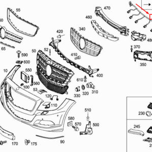 MERCEDES-BENZ CLS C218 Front Bumper Wiring Harness A2185405805 ORIGINAL