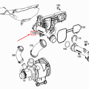 MERCEDES-BENZ CLS C257 Engine Thermostat A2562030075 ORIGINAL