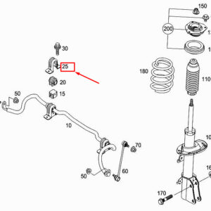 MERCEDES-BENZ CITAN W415 Torsion Bar Retaining Bracket A4153260026 ORIGINAL