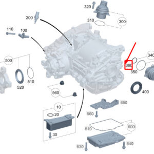 MERCEDES-BENZ C S206 Differential Lock O-Ring A0009977318 ORIGINAL