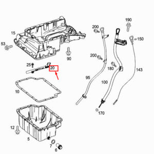 MERCEDES-BENZ VITO W447 Engine Oil Pipe A6511870001 ORIGINAL