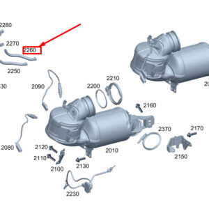 MERCEDES-BENZ S W223 Exhaust Gas Hose A2234923100 ORIGINAL