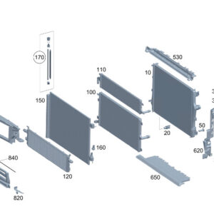 MERCEDES-BENZ C W206 Left Engine Radiator Holder A0995011300 ORIGINAL