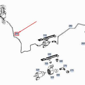 MERCEDES-BENZ GLE W167 Fuel Line A1674703503 ORIGINAL