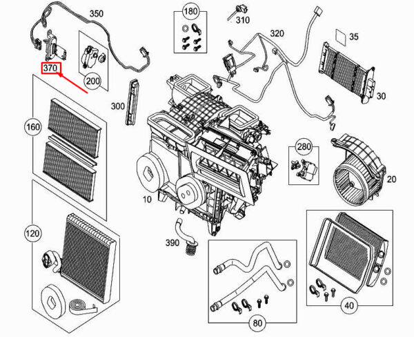 MERCEDES-BENZ CITAN W415 Heater Fan Blower Regulator A4159064200 ORIGINAL