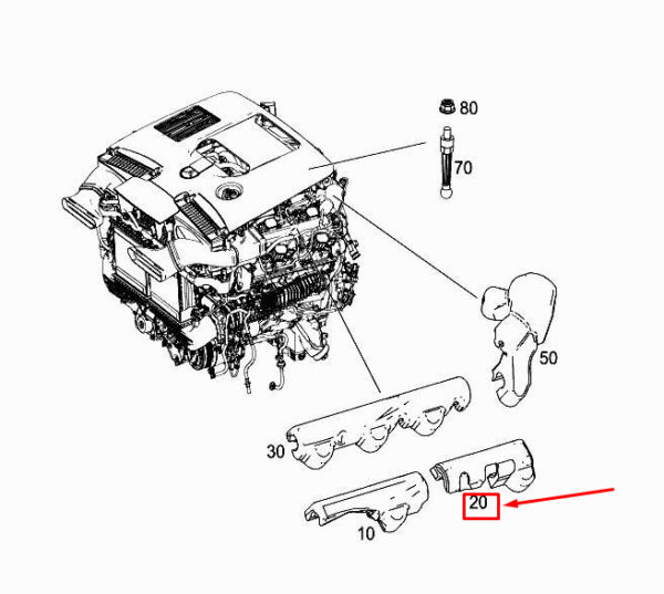 MERCEDES-BENZ E W213 Rear Right Engine Soundproofing A1772261200 ORIGINAL
