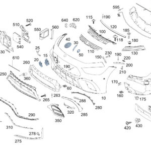MERCEDES-BENZ AMG GT X290 Front Parking Sensor Wiring A2905403910 ORIGINAL