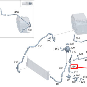 MERCEDES-BENZ S W223 Engine Coolant Hose A2235015601 ORIGINAL