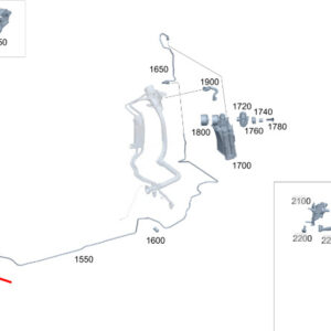 MERCEDES-BENZ S W223 Purge Line A2234711500 ORIGINAL