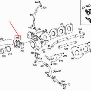 MERCEDES-BENZ S W222 Charge Air Line Boot A2780941291 ORIGINAL