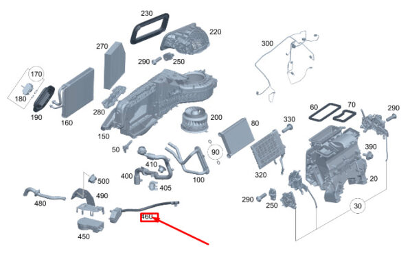MERCEDES-BENZ EQC Water Separator A2938301001 ORIGINAL