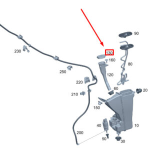 MERCEDES-BENZ C S206 Washer Fluid Reservoir Cap A2068691000 ORIGINAL