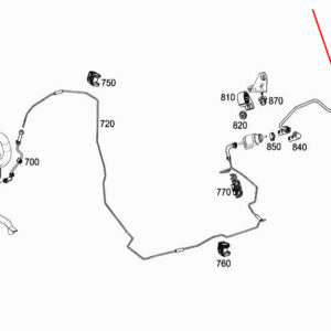 MERCEDES-BENZ A W177 Fuel Pump Fuel Line A2474708901 ORIGINAL